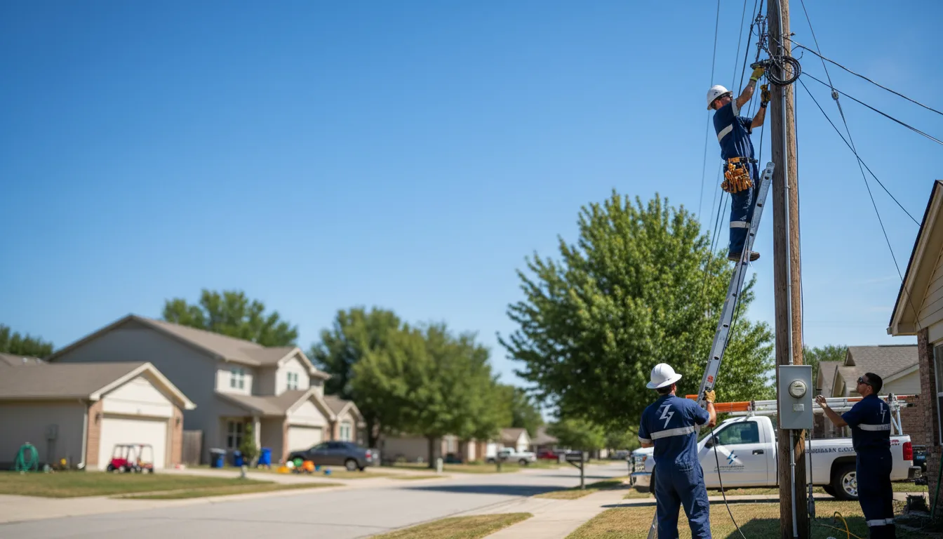 Residential electrician providing installation services in Delray, WV